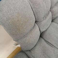 リユースのサカイ栃木店★ジモティ割あり★ NITORI ソファー グレー W119～163×D68～88×H52～58 クリーニング済み TC11924の画像
