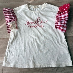 コート＋ニットワンピのセット+Tシャツ+2枚 130cm 女の子の画像