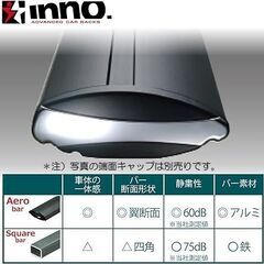 CARMATE カーメイト ルーフ キャリア inno エアロ ベースバー 1000mm XB100 2個 セット 新品 未使用 海老名市手渡しOKの画像