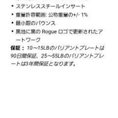 ROGUEFITNESS★バンパープレート5kg2枚の画像