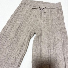 プティマイン　petit main ケーブルニットパンツ80 90 ズボンの画像