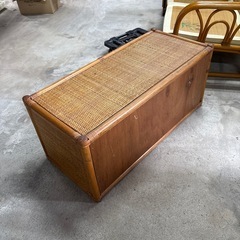 籐  テレビ台  横幅90cmの画像