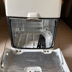 【ほぼ未使用】業務用 大型デリバリーボックス　棚付きリアボックス／ジャイロキャノピー等バイク後ろ用 大容量収納ケース フードデリバリー・出前・荷物運搬・キャンプ道具にも便利の画像