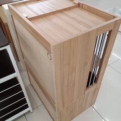 ★リユースのサカイ日立店★HJ8574  ペット用ケージ ライトブラウン H92×D45×W62 クリーニング済み の画像