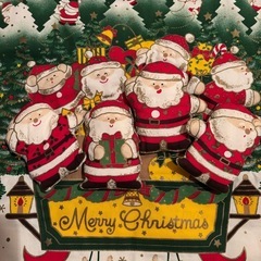 クリスマス ウォールタペストリー サンタクロース トナカイ 壁飾りの画像