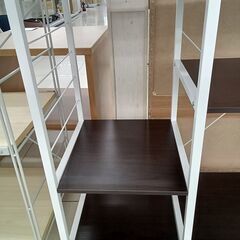 ★リユースのサカイ日立店★HJ8575  ラック ダークブラウン H82×D40×W90 クリーニング済み の画像