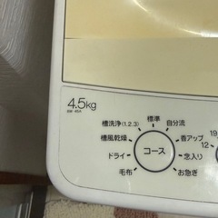 洗濯機4.5kgの画像