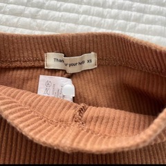 de marvi レギンス　リブレギンス　茶色　70.80サイズ　保育園着の画像