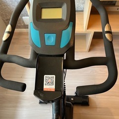 エクササイズバイク ブラック/ブルーの画像