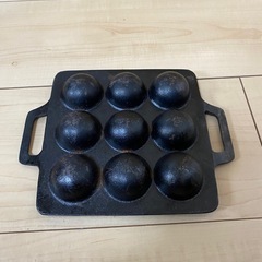 南部鉄器たこ焼きプレートの画像