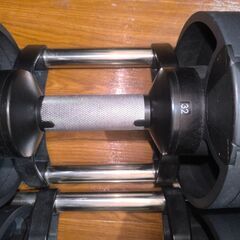 可変式ダンベル32kg×2個（4kg刻み）+ トレーニングベンチセット 錦糸町の画像