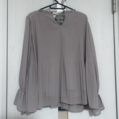 【Lサイズ】シフォン長袖ブラウスの画像