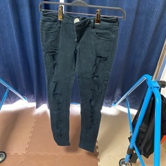 MURUA 黒 ダメージスキニーの画像