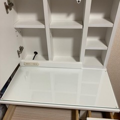 美品　鏡裏収納付きドレッサー　椅子付きの画像