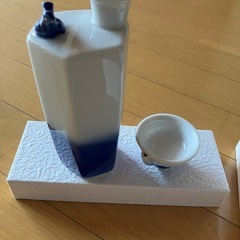 富士山デザイン うぐいす徳利 おチョコセットの画像