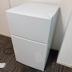 【取引中】MAXZEN 2ドア小型冷蔵庫　汚れ多数 ★現状お渡し★の画像