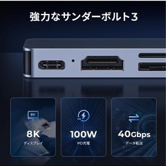 MacBook/air専用　7in2USB HUB 新品 の画像