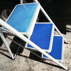 くまねず☆折りたたみ３段脚立☆美品☆の画像