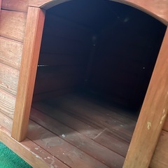【木製 犬小屋 】幅60×奥行60×高さ71cm ペットハウス 中型犬 屋外用の画像