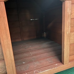 【木製 犬小屋 】幅60×奥行60×高さ71cm ペットハウス 中型犬 屋外用の画像