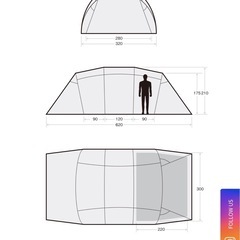 サバティカル　アルニカ　すぐはじめられるセット　ツールームテント 中古の画像