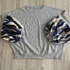 ZARA バールーン袖トレーナーの画像