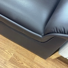 2人掛けソファー aico キズ有り 程度B ダークブラウン【取りに来れる方限定】の画像