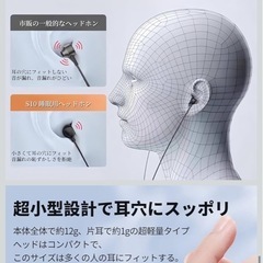 睡眠用イヤホン　有線　新品の画像