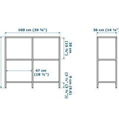 IKEA VITTSJO  ヴィットショー シェルフユニット 天板リバーシブルの画像
