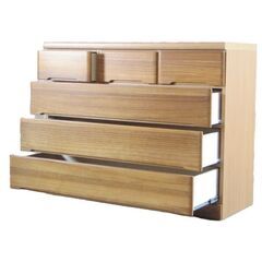 120チェスト 4段 　桐ムク板　スライドレール付　底板補強　箱組 コトナの画像