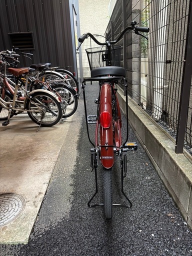 値下げ‼️ 【新品同様】シティサイクル バスケット付きバーガンディ色【引き取り限定】名古屋市