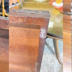 I11★KOIZUMI★木箱 アンティーク調 W約90cm 上開き 脚付き 収納 インテリア ディスプレイ リビング 書斎 の画像