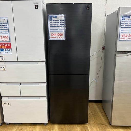 SHARP シャープ ノンフロン冷凍冷蔵庫 SJ-PD31H 2022年製 2ドア 右開き 定格内容積310L キッチン家電 冷蔵庫 のご紹介です！