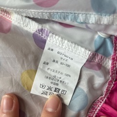 ドット柄レインコートの画像