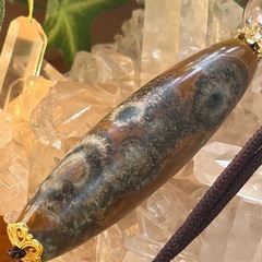 《一点物》古代の力を宿す 　蒙古天珠（ロングタイプ）ペンダントの画像