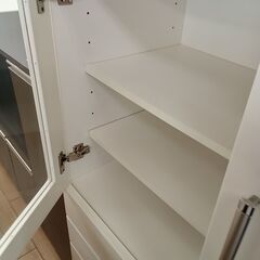 ★リユースのサカイつくば店★TK7648  食器棚 ホワイト H119×D42×W89 クリーニング済みの画像