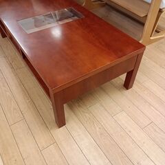 ★リユースのサカイつくば店★TK7649  ローテーブル ブラウン H35×D60×W120 クリーニング済みの画像