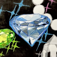 【アトリエべる王子・東十条教室】✨ピカピカ光る宝石を描こう✨の画像