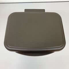 stp-3636　アスベル　2段ゴミ箱　ペダル付き　分別　ごみ箱　サイドフック　グレー　ブラウン　蓋付き　スリム　ダストボックスの画像