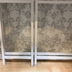 折り畳める机 コーナーデスク 白の画像