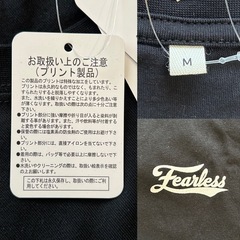 メンズTシャツサイズM綿コットンブラック黒色系ロゴの画像