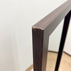 stp-3640　スタンドミラー　ダークブラウン　木製フレーム　鏡　スクエア　全身鏡　長方形　ミラー　姿見鏡　一面鏡　全身ミラーの画像