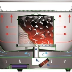 【キャンプ用品】【無煙炭火バーベキューグリル】【ロータスグリル】クリーニング済み【管理番号】1211 橋の画像