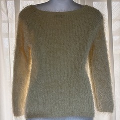 any sis ラメ入りホワイト長袖ニット☆の画像