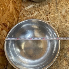 C(7744) 業務用 39㎝ ボウル 2個セット ステンレス 調理器具 厨房用品 飲食店 店舗用 中古の画像