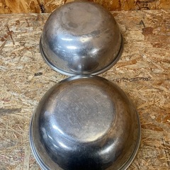 C(7744) 業務用 39㎝ ボウル 2個セット ステンレス 調理器具 厨房用品 飲食店 店舗用 中古の画像