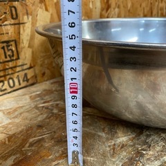 C(7744) 業務用 39㎝ ボウル 2個セット ステンレス 調理器具 厨房用品 飲食店 店舗用 中古の画像