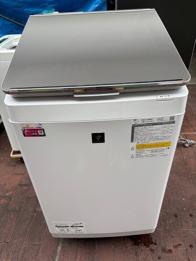 お買得)値下げシャープ2021年製　SHARP 縦型洗濯乾燥機 洗濯11.0kg 乾燥6.0kg ヒーター乾燥 ES-PW11F-N 2021年製