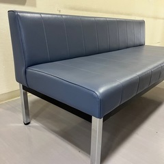 ソファーブルー　150cmの画像