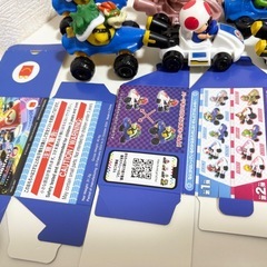 【12/14まで】マリオカート ルイジ　キノピオ　ピーチ　 ミニカー6台セット　マック　ハッピーセット　箱付きの画像